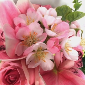 Pink Rose & Orchid Bundle 38cm