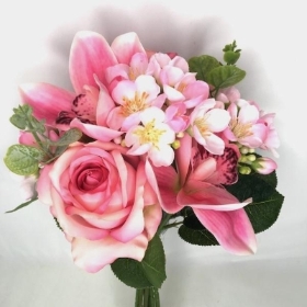 Pink Rose & Orchid Bundle 38cm