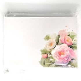 Pink Peony Flowers Small Florist Cards