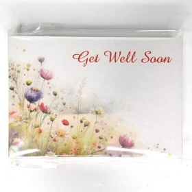 Get Well Soon Poppy Small Florist Cards