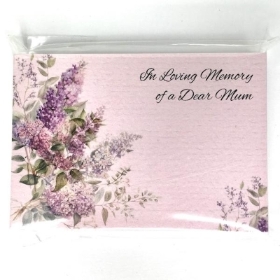 In Loving Memory Lavender Small Florist Cards