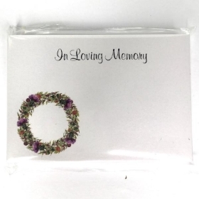 In Loving Memory Wreath Small Florist Cards