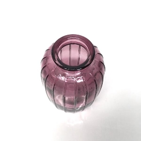 Purple Chicago Lined Bud Vase 12cm