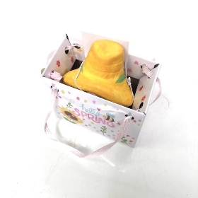 Gonk In Gift Bag Small Hat Orange 7.5cm