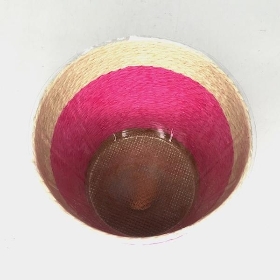 Pink Rope Planter 16cm