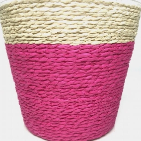 Pink Rope Planter 16cm