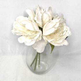 White Peony in Vase 20cm
