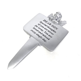 Son Silver Cherub Stake 22cm