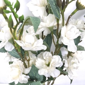 Ivory Blossom Bush 44cm