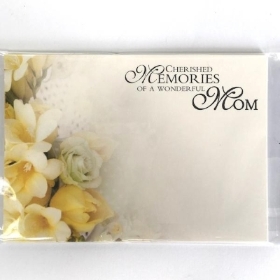 Cherished Memories Mom Yellow Flowers Florist Cards x 6