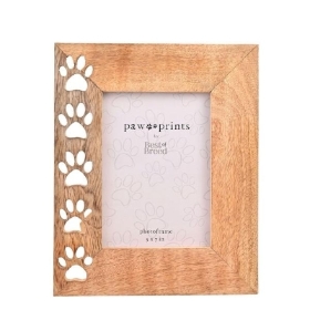 Paw Prints Wood Frame 26cm