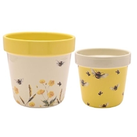 Bee Planter Set Of Two 12cm