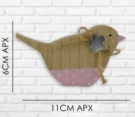 Small Wooden Bird 6cm