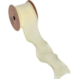 Buttercup Ruffled Ribbon 40mm