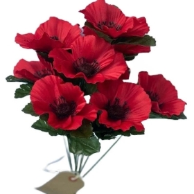 Red Poppy Bush 40cm