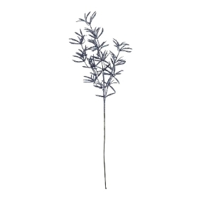Midnight Blue Coral Spray 77cm