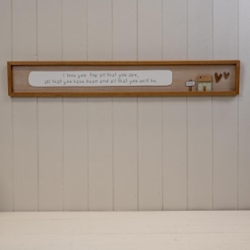 Wooden Sign 'I Love You' 25cm