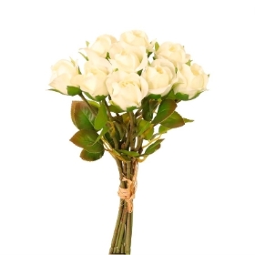 Ivory Sabrina Rose Bundle 33cm