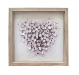 Blossom Heart 3D Frame 23cm