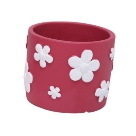 Red Daisy Pot 11cm