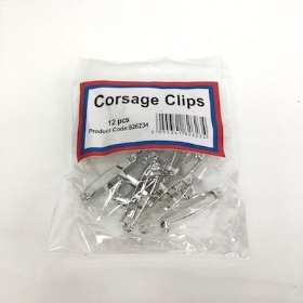 Corsage Clips x 12