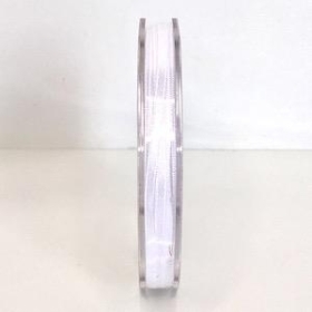 White Satin Ribbon 3mm