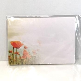 Poppies Florist Cards x 6