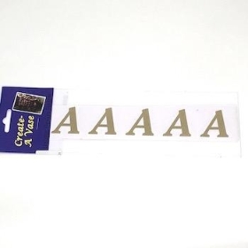 Gold Vinyl Letter A