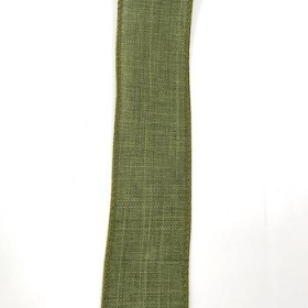 Sage Green Burlap Ribbon 38mm
