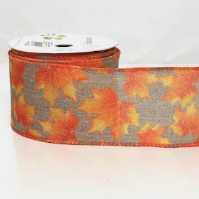 Autumn Leaf Ribbon 64mm
